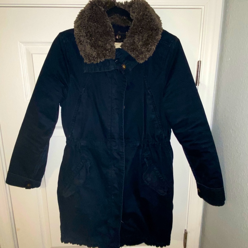 H&M Navy Blue Winter Coat
